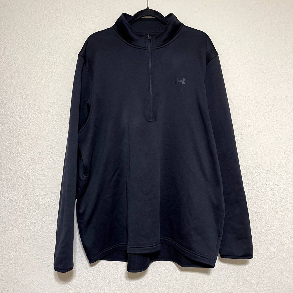 Under Armour Black 1/4 Zip Pullover Sweater